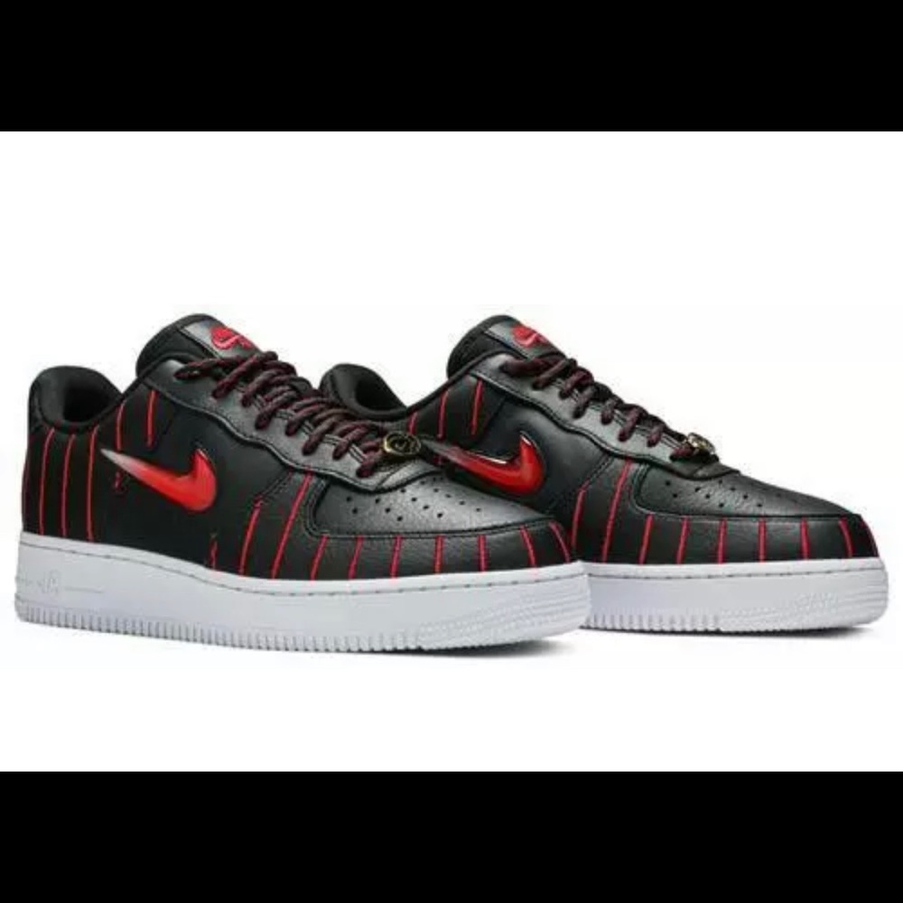 Nike Air Force 1 Jewel QS Black Red AF1 CU6359
